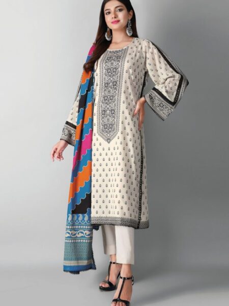 Trendmalls White Khadi Cotton Fancy Printed Party Wear Kurta Pant with  Dupatta Salwar Suit Set - Trendmalls - 4115426
