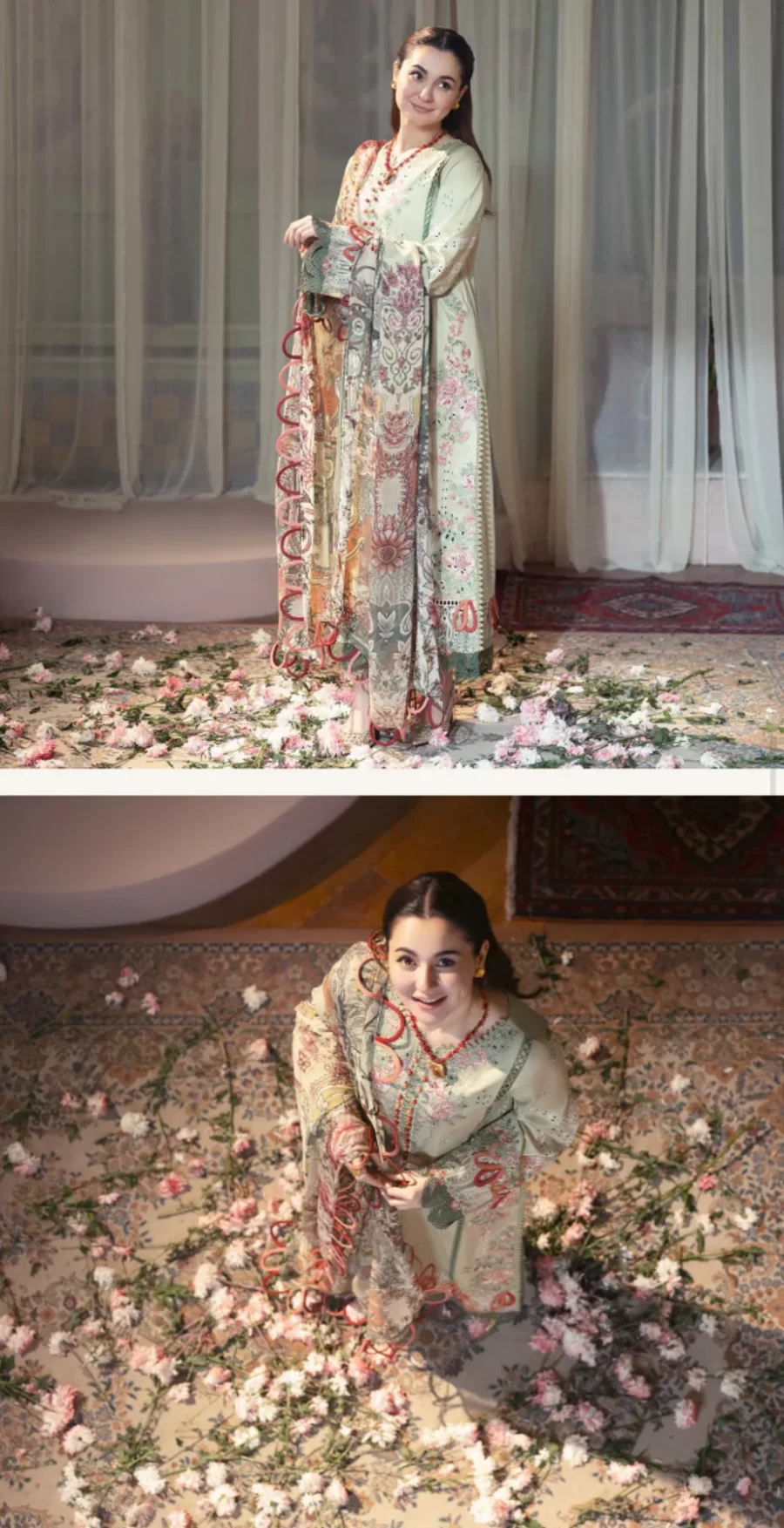 Jade Ombre X Hania Aamir Lawn 2025 - Image 2