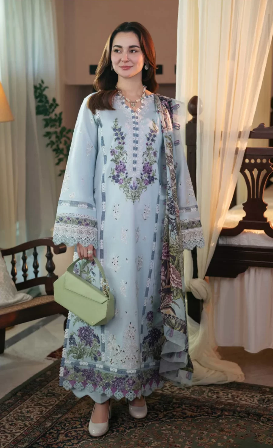 Jade Ombre X Hania Aamir Lawn 2025