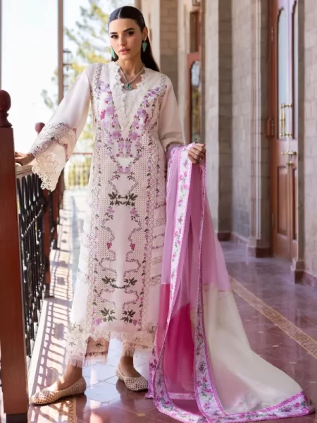 Saira Shakira Bloom Unstitched Lawn’25 || Zerene 1-A