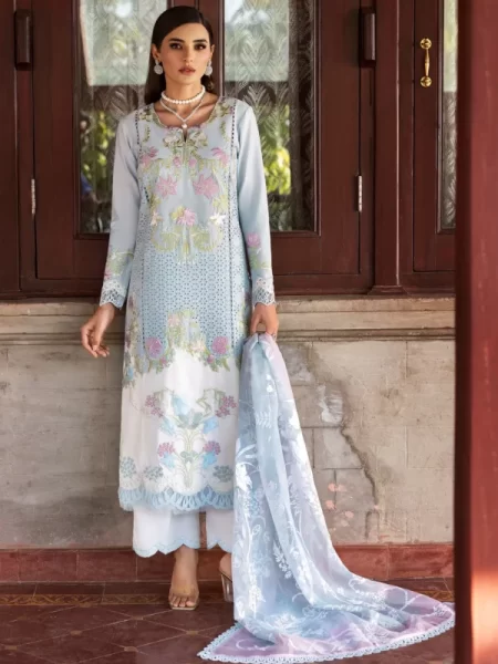 Saira Shakira Bloom Unstitched Lawn’25 || Lotus Reverie 4-B