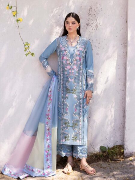 Saira Shakira Bloom Unstitched Lawn’25 || Zerene 1-B