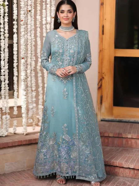 Roheenaz Embroidered Chiffon Suits Unstitched 4 Piece RNZ25AL RN-108 Eira - Formals Collection 653052