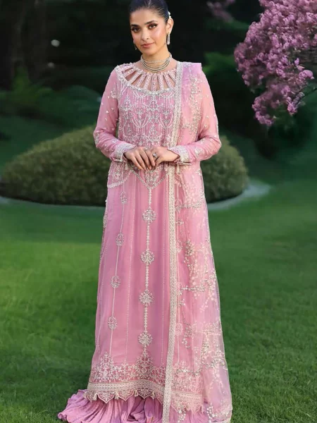 Roheenaz Embroidered Chiffon Suits Unstitched 4 Piece RNZ25AL RN-105 Naaz - Formals Collection 653049