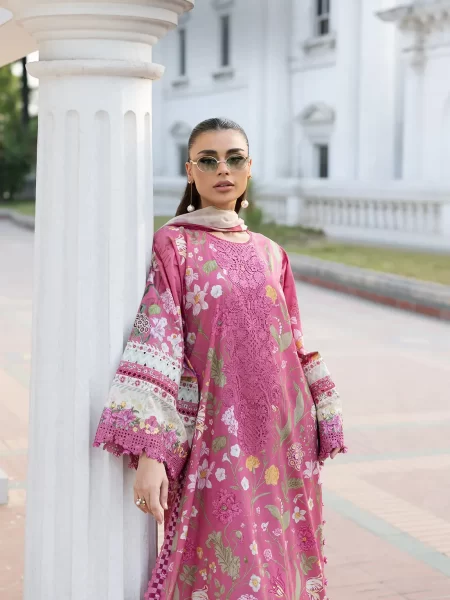 Signature Embroidered Lawn with Chiffon Collection Vol II ’26 by Elaf || ESG-5B DELILAH