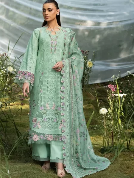 Elaf Luxury Lawn Vol 2 | 2026 || ELQ-3A DAISY CHAIN