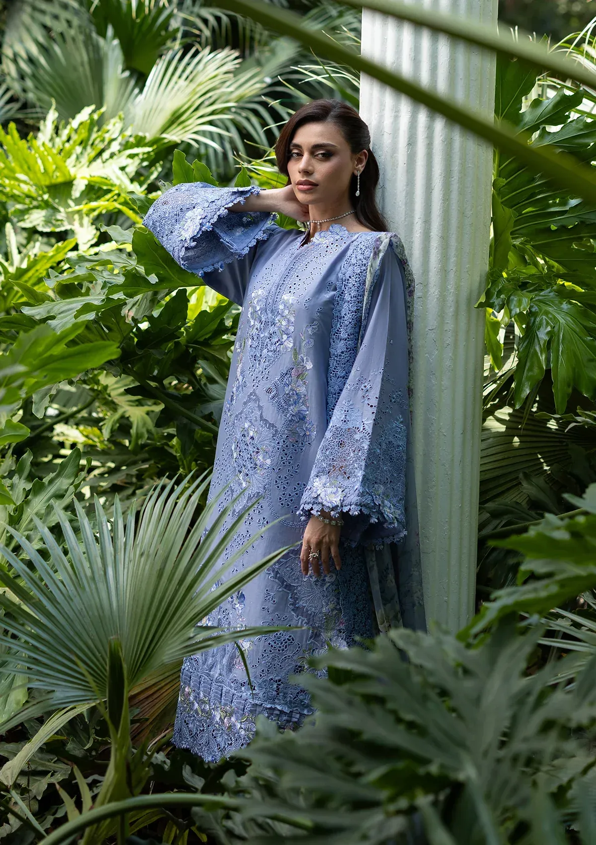 Elaf Luxury Lawn Vol 2 | 2026 || ELQ-2B LAVENDER LUXE - Image 2