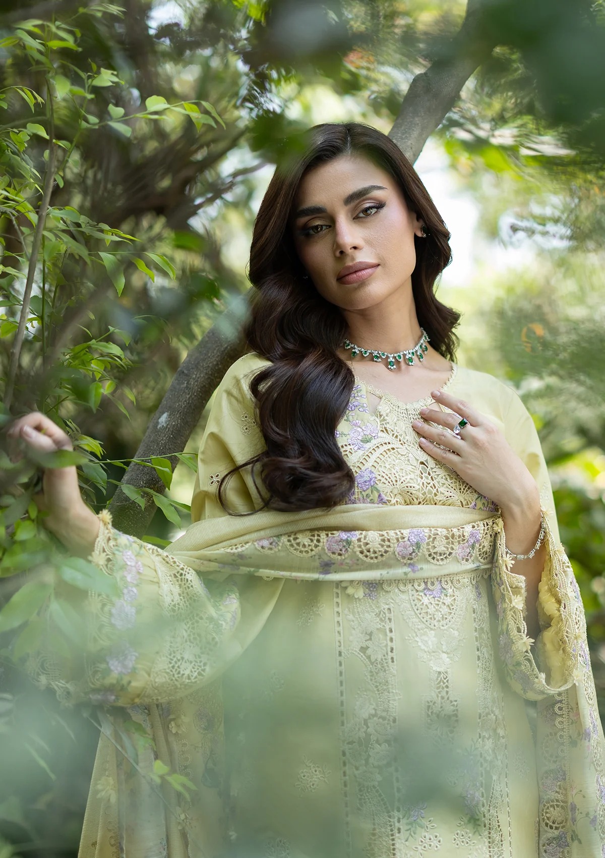 Elaf Luxury Lawn Vol 2 | 2026 || ELQ-3B EMERALD FERN