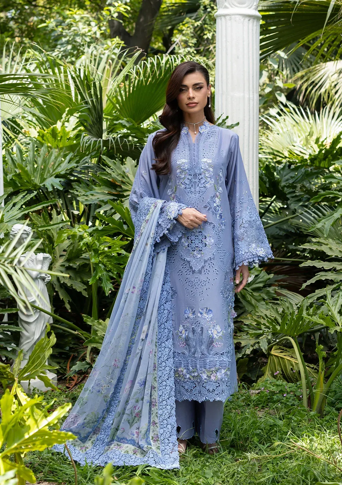 Elaf Luxury Lawn Vol 2 | 2026 || ELQ-2B LAVENDER LUXE - Image 4