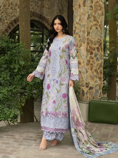 Signature Embroidered Lawn with Chiffon Collection Vol II ’26 by Elaf || ESG-5A ARIANA