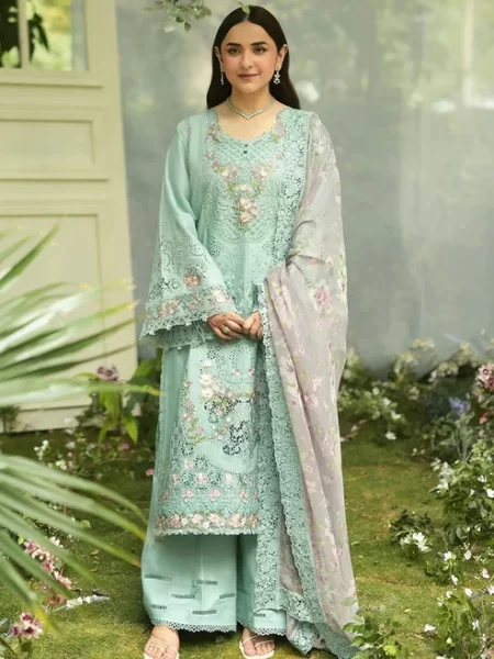 Elaf Luxury Lawn Vol 2 | 2026 || ELQ-6B MINT STORY
