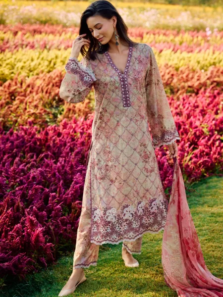 IMAGE SPRING PRINTKARI UN-STITCHED 3PC | D14