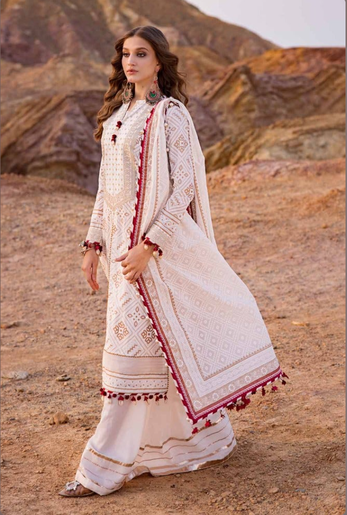 Lawn Suit with Lawn Dupatta - Image 2