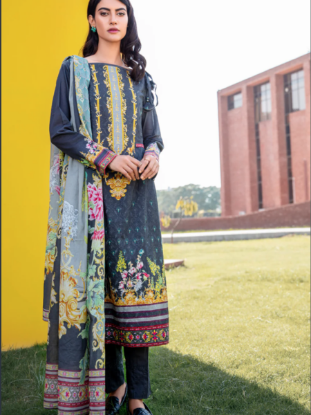 Lawn Suit with Embroiderry and Lawn Dupatta