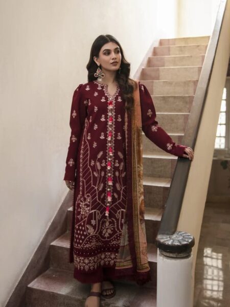 Aabyaan Afsaneh Luxury Lawn Collection – Gulaal (AL-04)