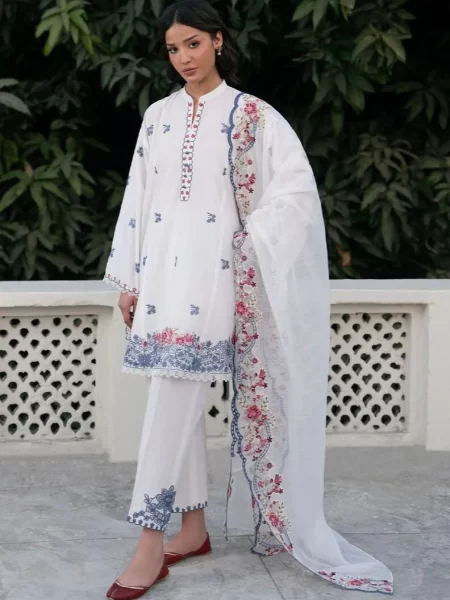 Mahiri by Cross Stitch D-10 Dew Whisper Embroidered Lawn