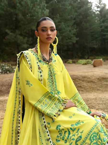 Zaha Neelum Luxury Lawn – ELAYA (ZL25-10 B)