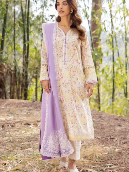 Zaha Luxury Lawn Collection – SEZEM (ZL24-13 A)