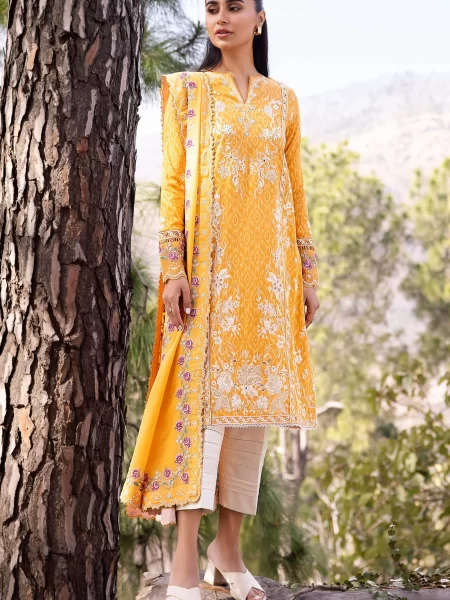 Zaha Luxury Lawn Collection 2024 – NARINA (ZL24-15 A)
