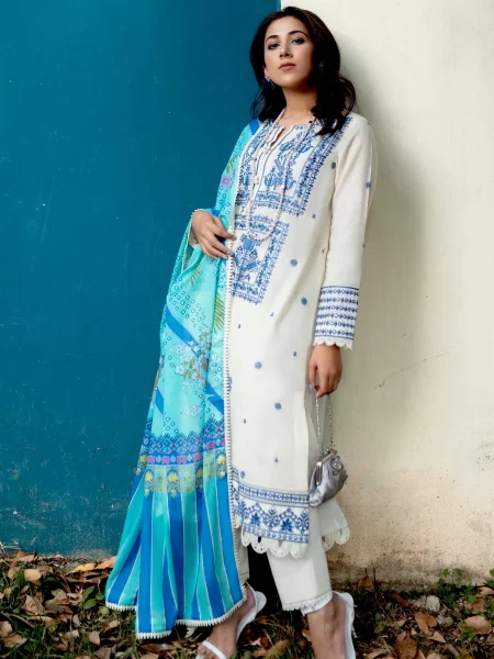 Zaha by Khadijah Shah Lawn Collection – BISHA (ZL21-11 A)